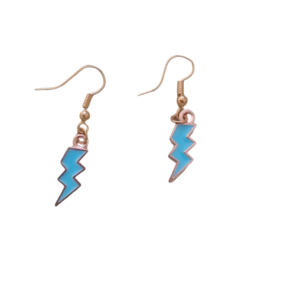 Handmade bolt earrings
